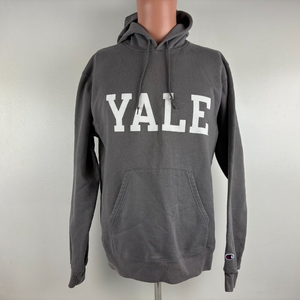 Vintage Champion Yale University Hoodie Sweatshirt Mens M Ivy League College - Picture 2 of 5